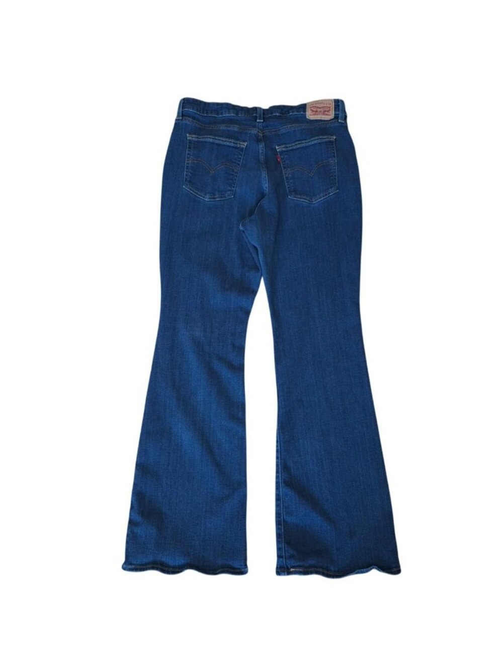 Levi's 726 Flare Jeans Women's Size 33 Blue Stretch Denim Classic Flared Leg - Picture 2 of 9